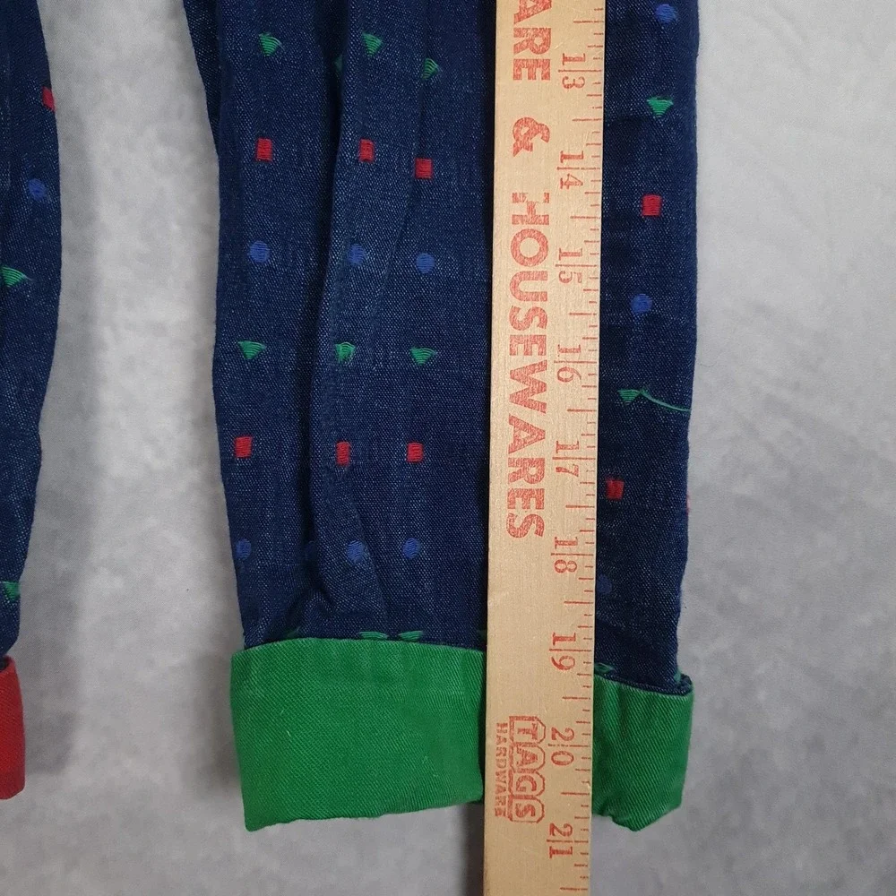 Vintage OshKosh B'gosh Overalls Toddler 3T Vestbak Colorblock Geometric 80s